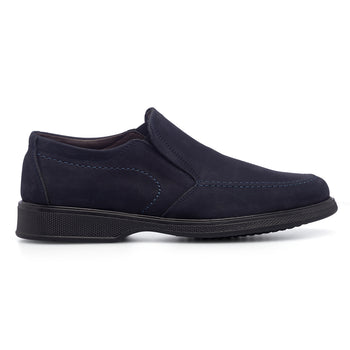 Slip-on comfort blu in pelle scamosciata da uomo Formawell, Uomo, SKU m112000202, Immagine 0